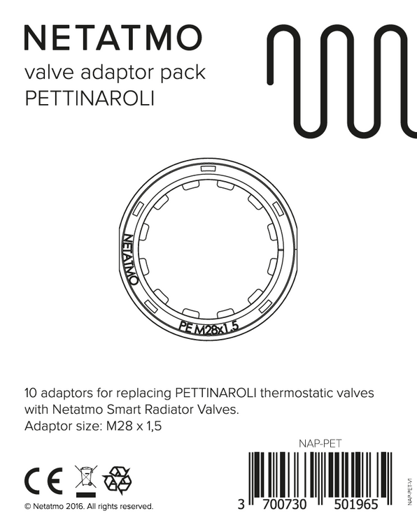 Pettinaroli-Thermostat-Adapterpaket