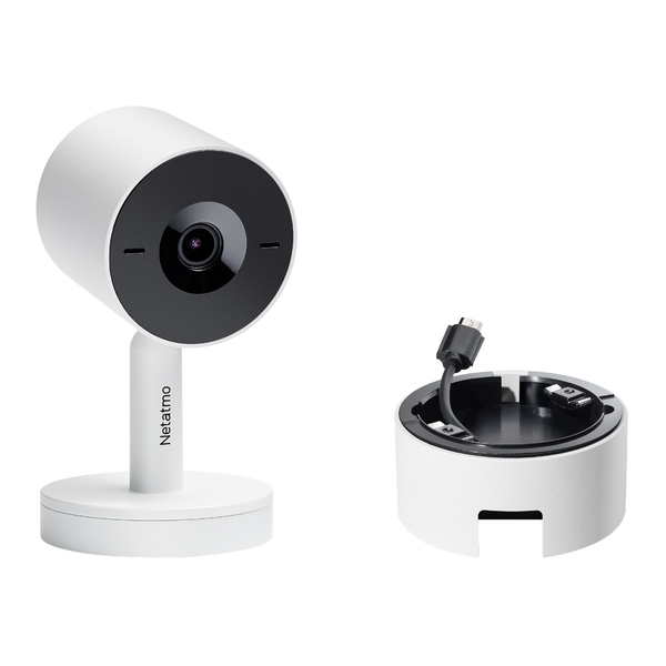 Pakket Binnencamera Advance + POE-adapter - Wit
