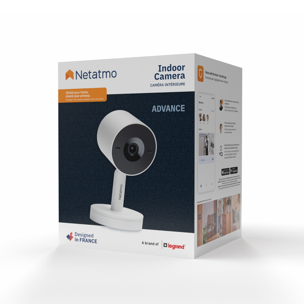 Pakket Binnencamera Advance + POE-adapter - Wit