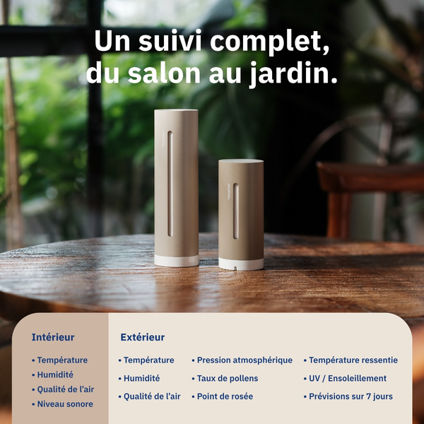 Pack Station Météo ORIGINAL Sable et Pluviomètre