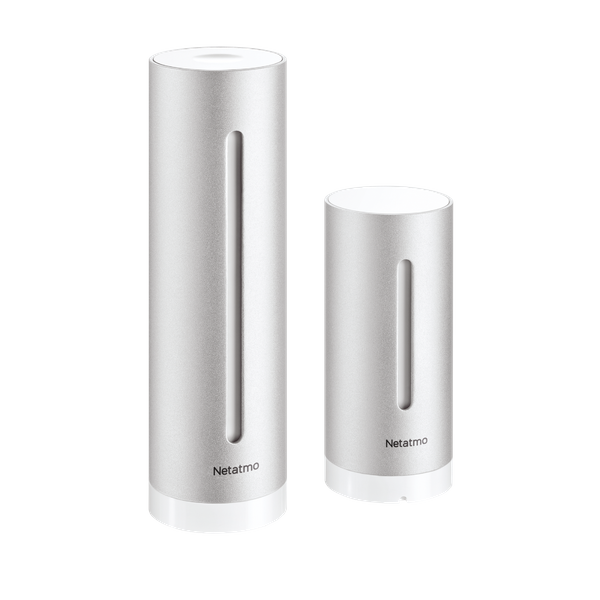 Compatible with  Alexa & Mount Retail Packaging NWM01-WW for Netatmo Rain Gauge and Wind Gauge Netatmo Weather Station Indoor Outdoor with Wireless Outdoor Sensor Black